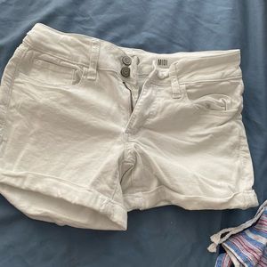 White Jean Shorts